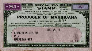 Marihuana Tax Stamp